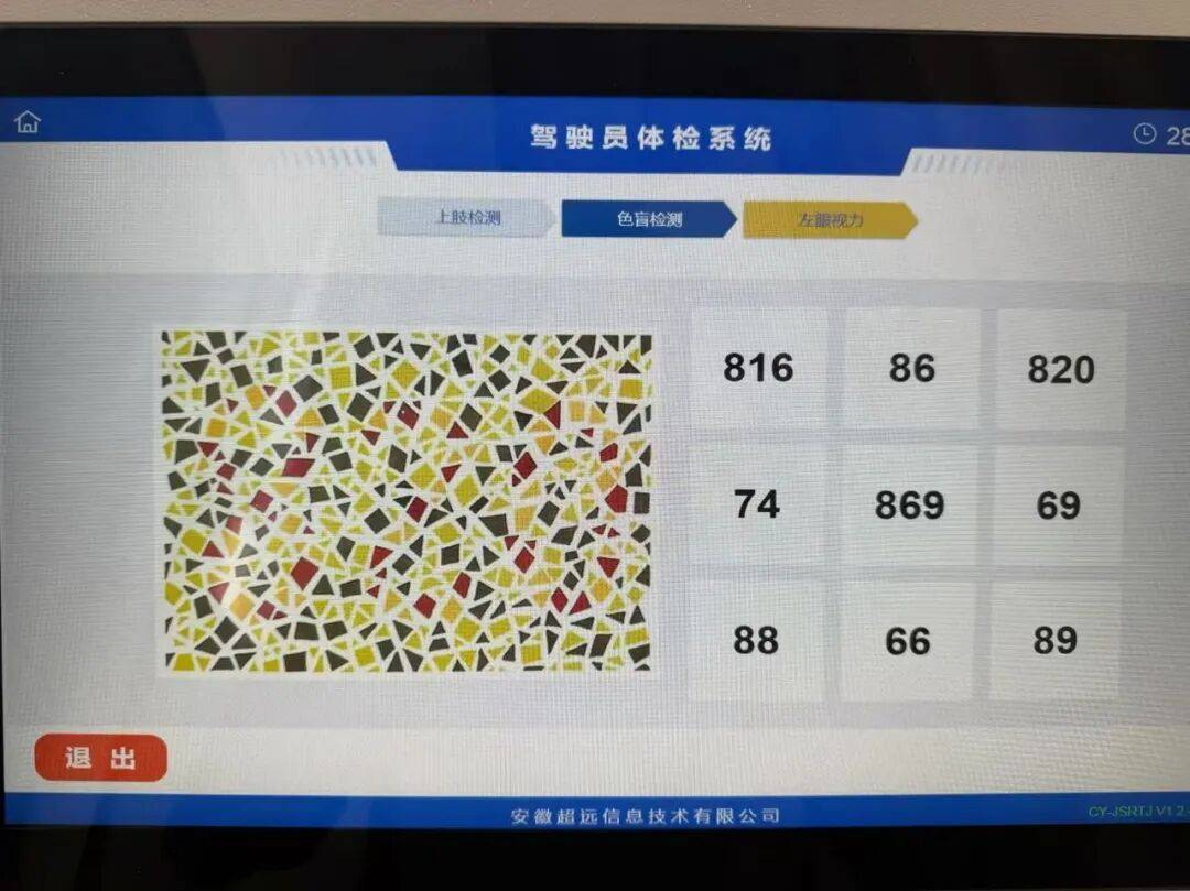 皇冠信用_安徽一驾驶员换驾照体检时遇到高难度色盲图皇冠信用，“我很确定没有色盲”，发至朋友圈20人仅7人答对；自助体检机公司：图片来源国内标准色盲图